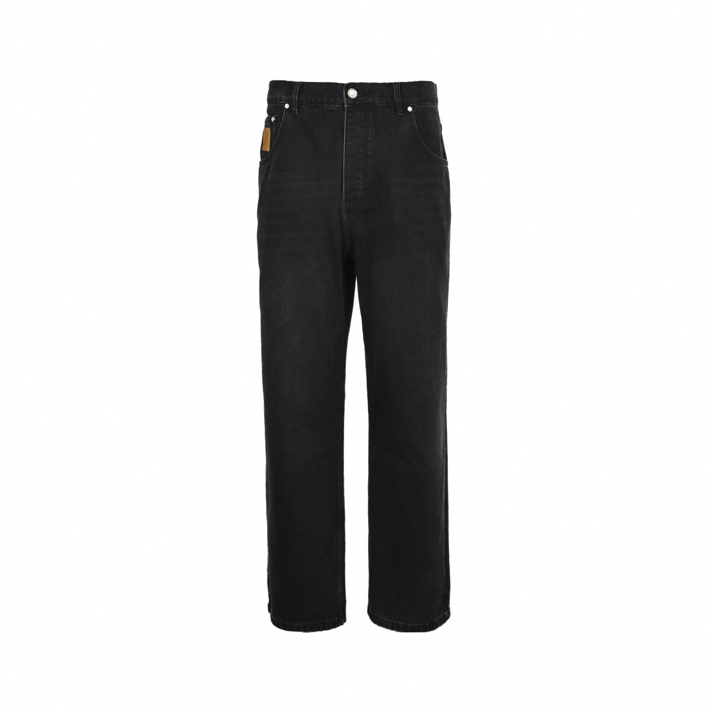 LV Signature Embroidered Jeans - Dark Wash
