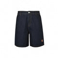 Tailored LV Logo Denim Shorts | Dark Indigo