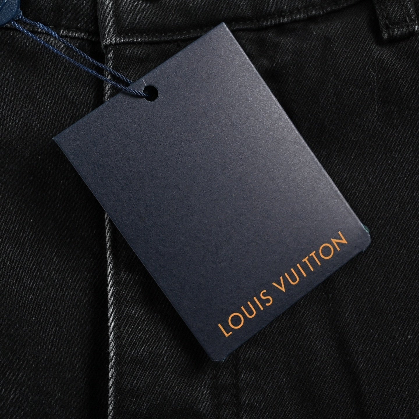 LV Signature Embroidered Jeans - Dark Wash