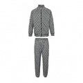 Oblique Jacquard Tracksuit Set | Black & White