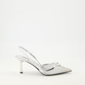Silver Mesh Heels