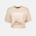 Safety Pin Crop T-Shirt