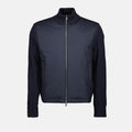 Two-material down jacket