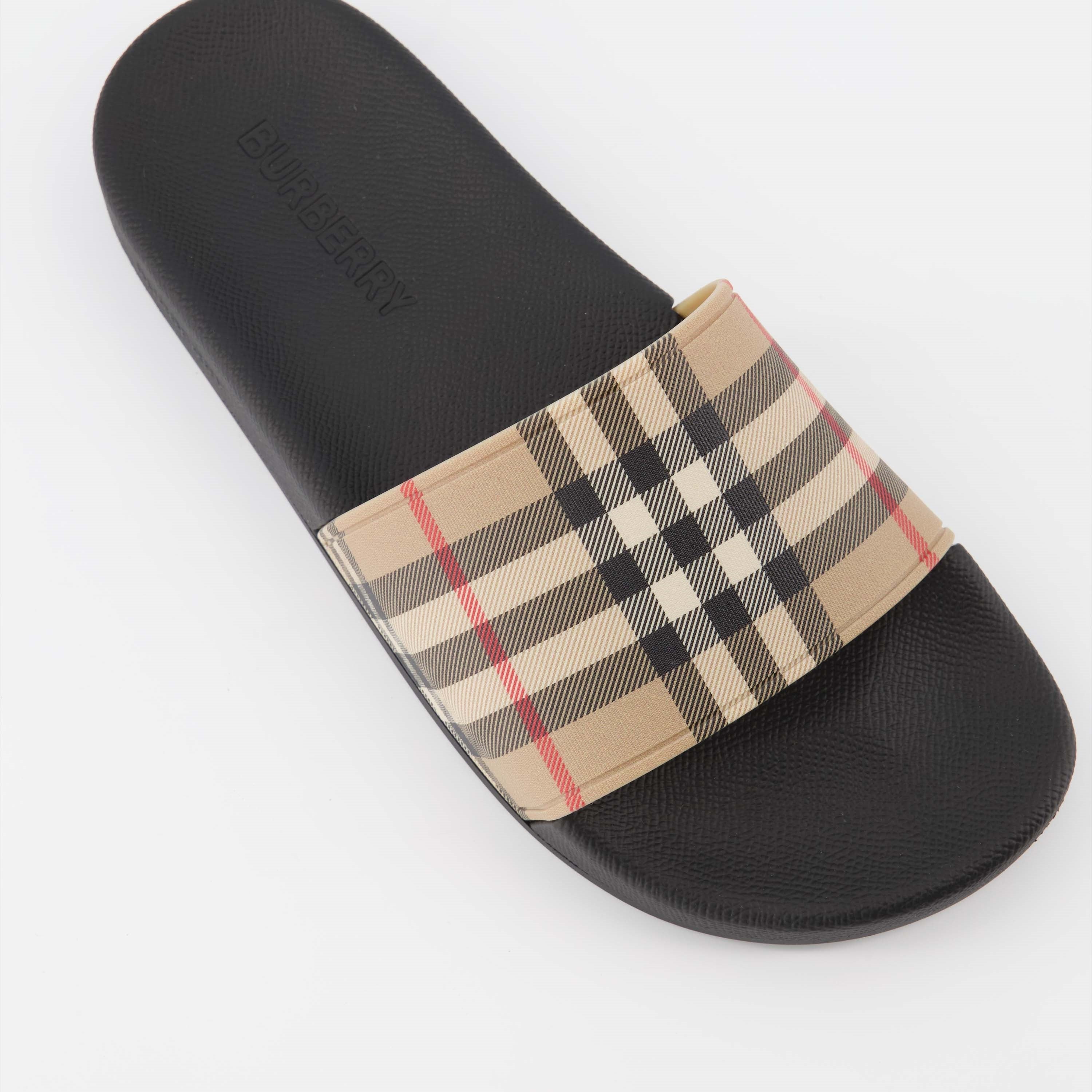 Checked Slippers