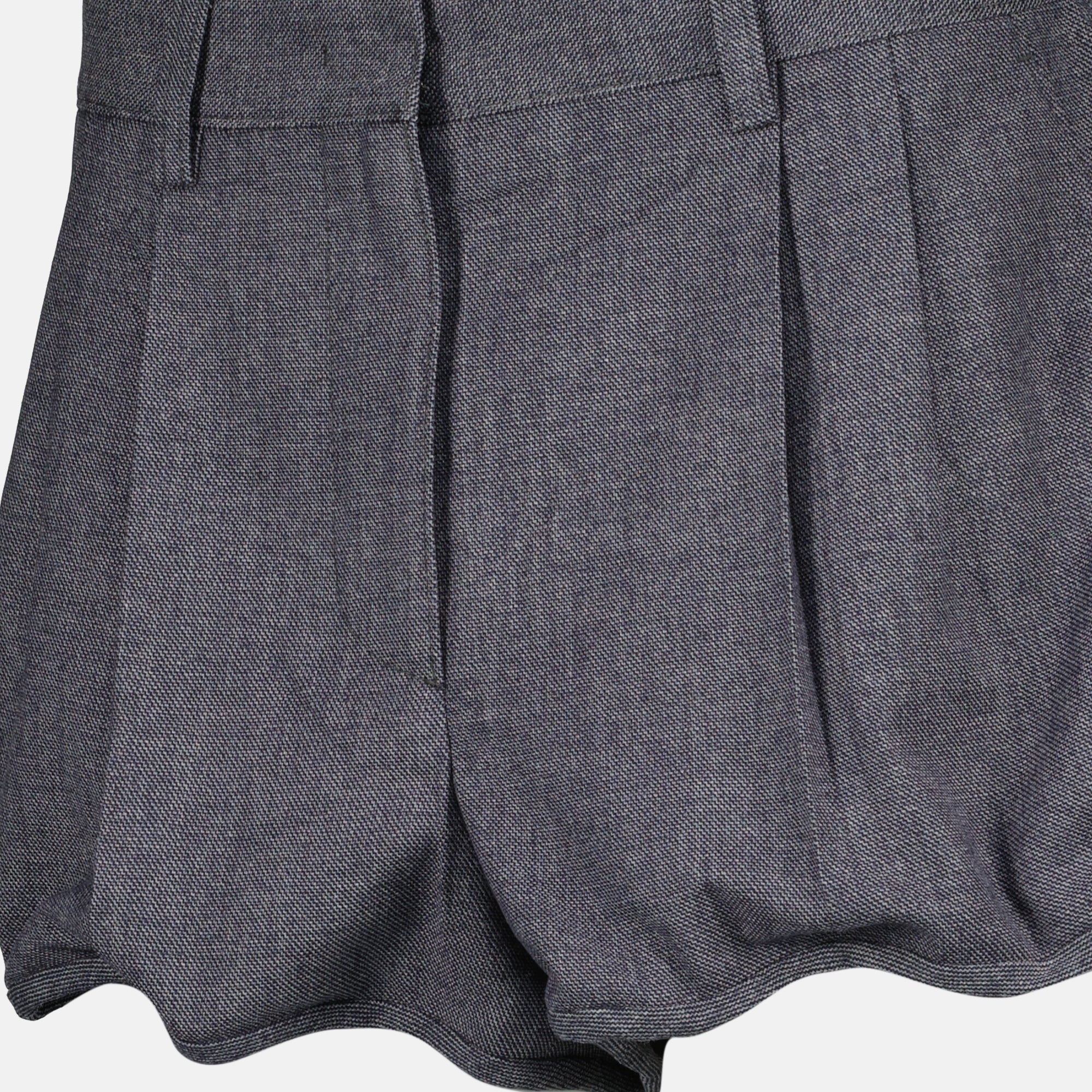 Gray Satin Shorts