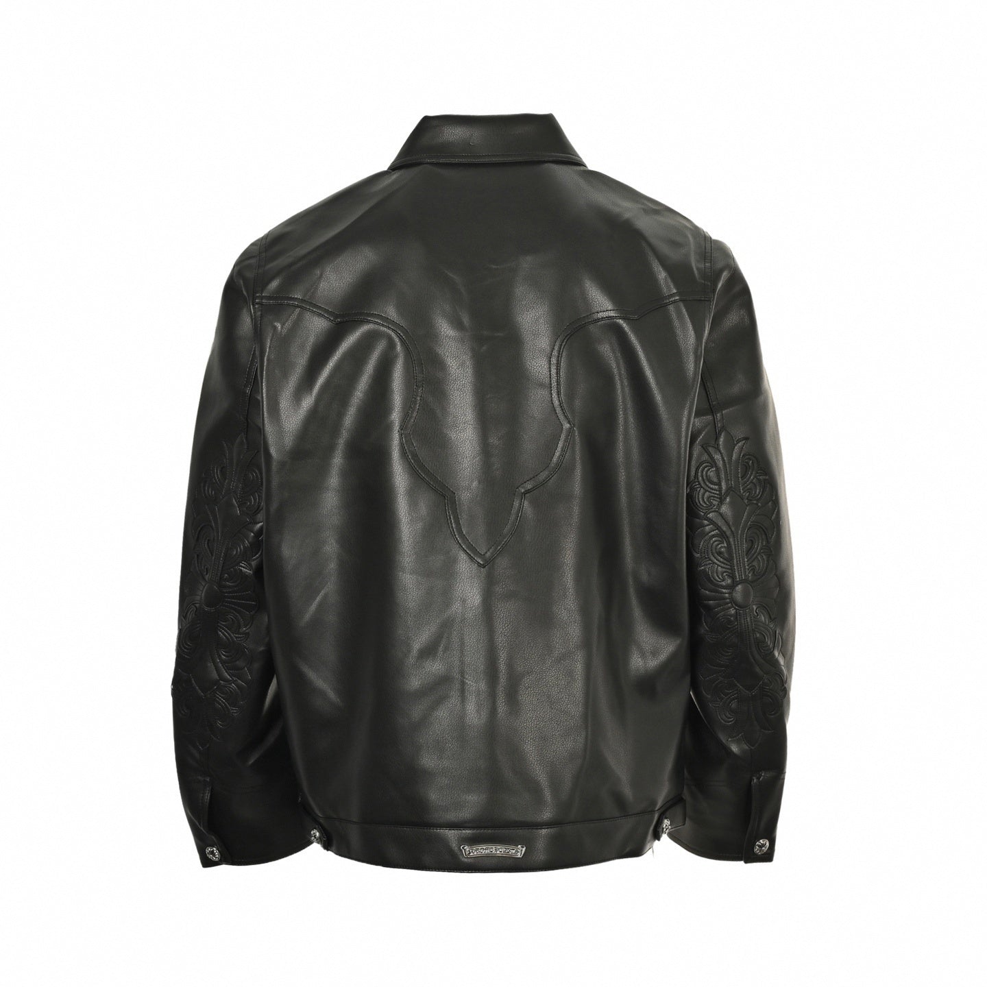 Hearts Leather Western Shirt-Jacket