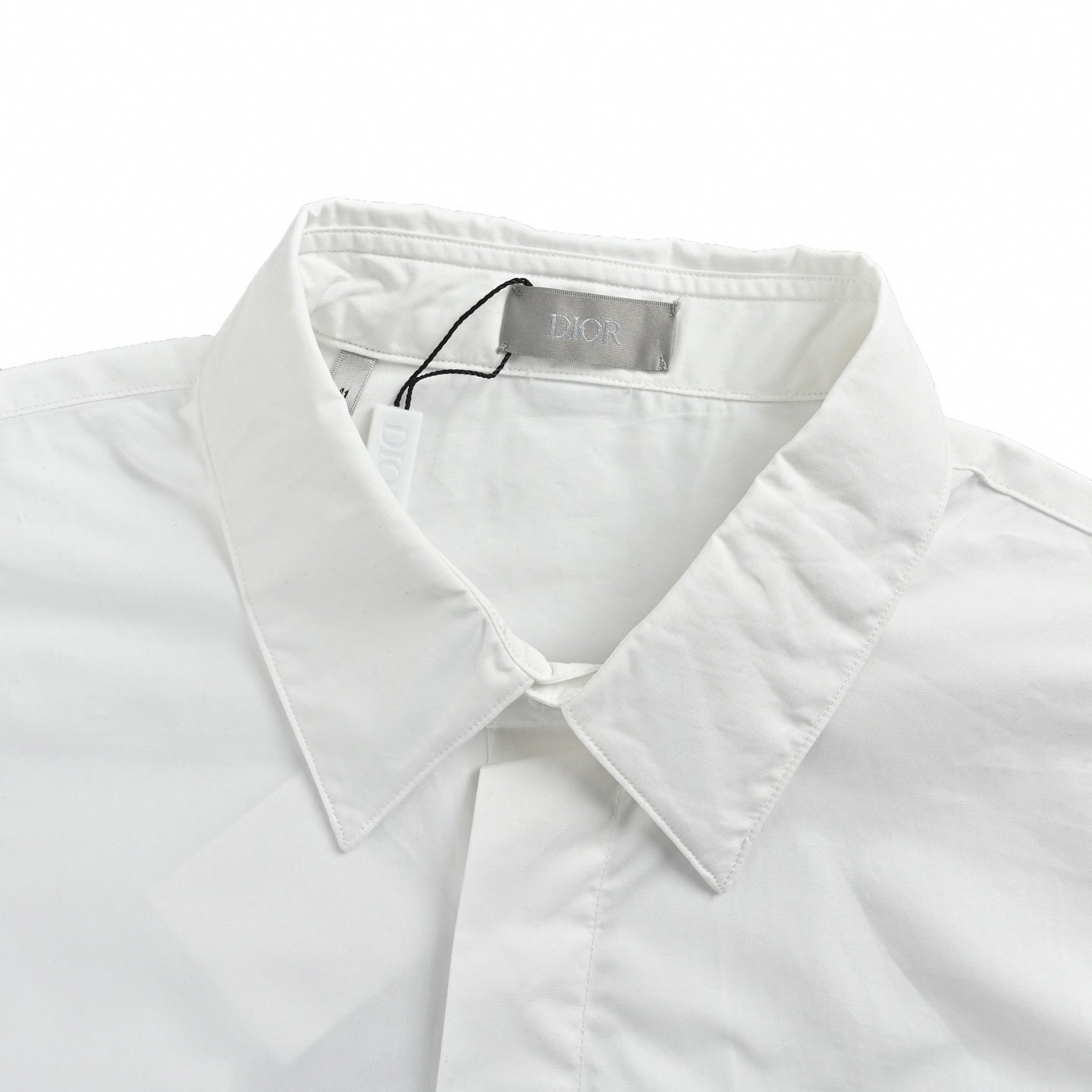 C.D Logo Pocket Button-Down Shirt | White