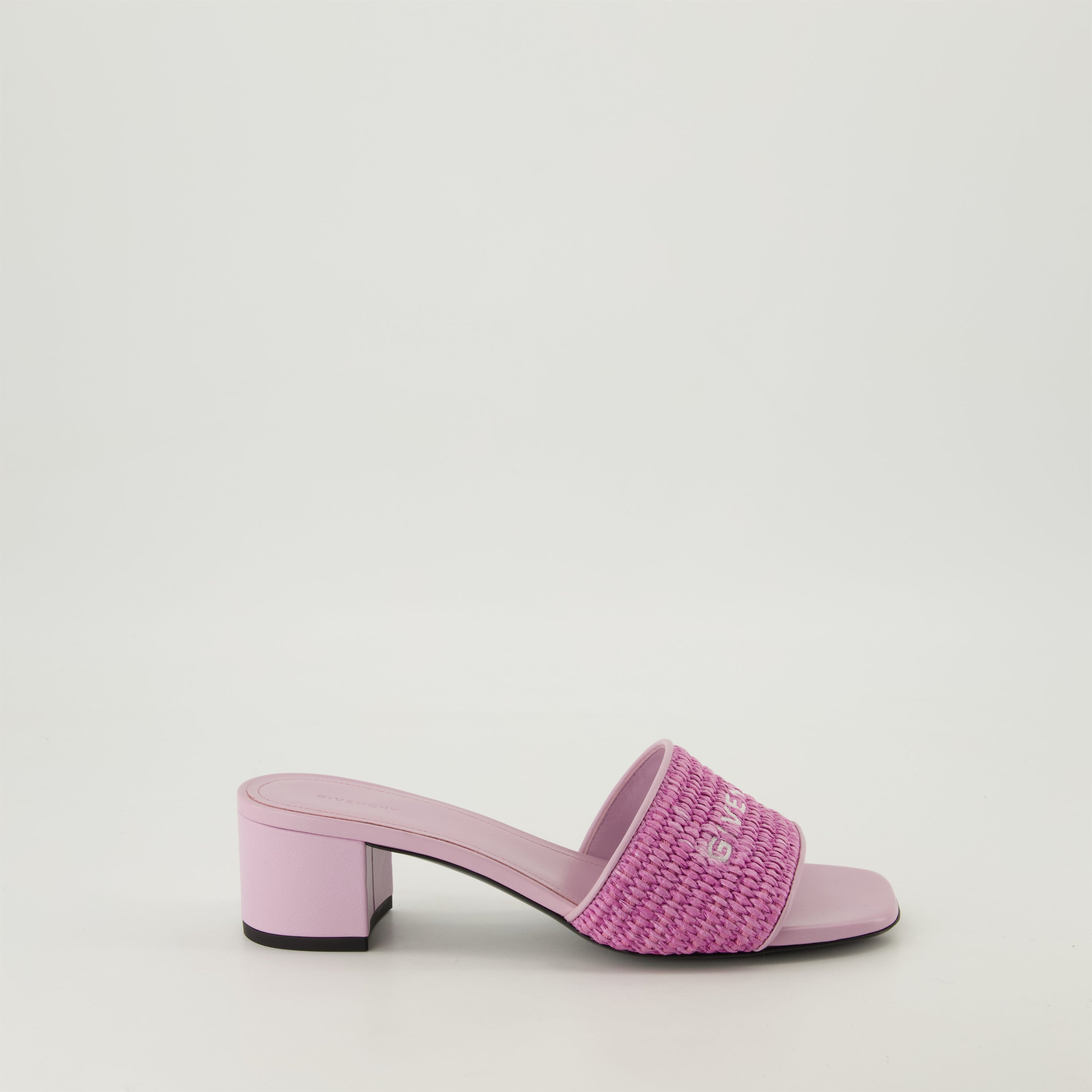 4G Raffia Mules