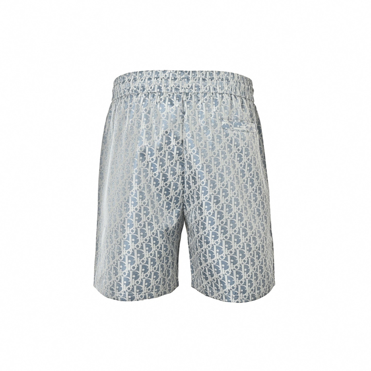 Oblique Jacquard Cotton Shorts | Light Blue