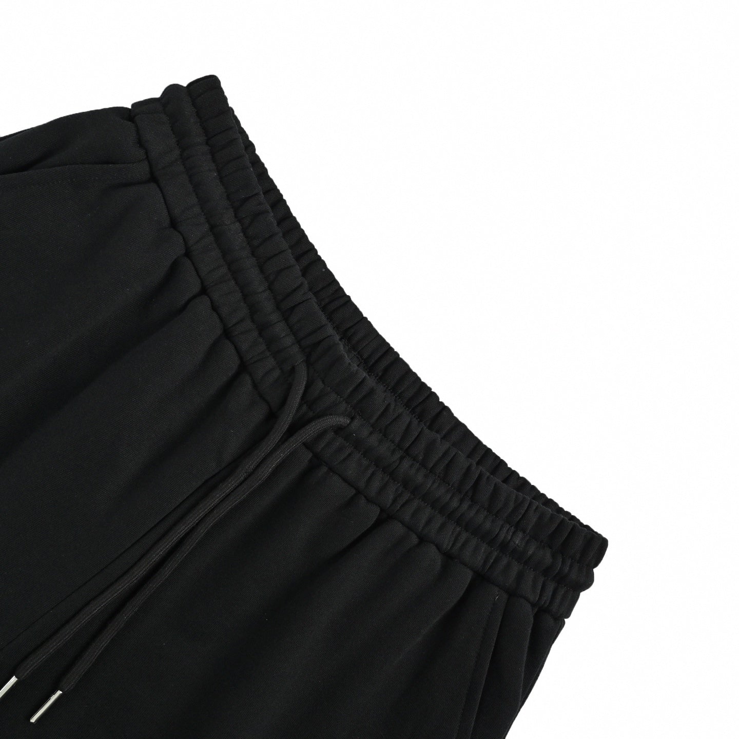 Enamel Triangle Logo Nylon Shorts | Black