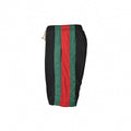 Web Stripe Track Shorts | Black