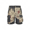 Bleached Monogram Denim Cargo Shorts