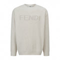 Tonal Embroidered Logo Knit Sweater | Cream