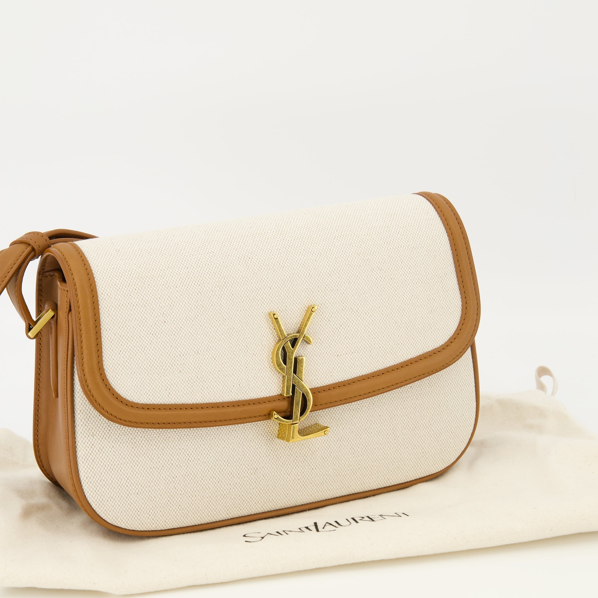 Leather and Cotton Bag