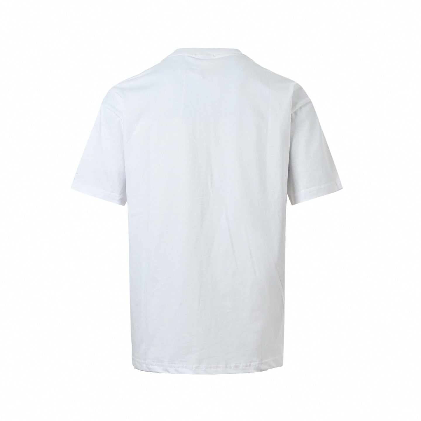 Distressed Splatter Logo T-Shirt | White & Blue