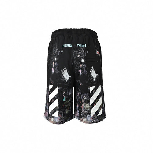"Seeing Things" Galaxy Sweat Shorts | Black