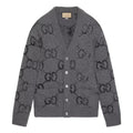 Brushed GG Jacquard Knit Cardigan
