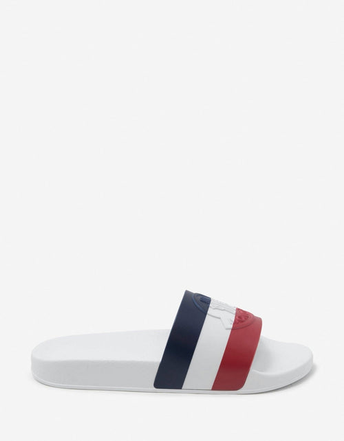 'Basile' Tricolor Rubber Slides