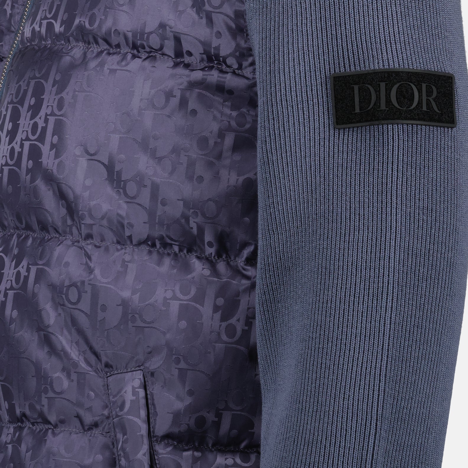 Bi-material jacket Oblique